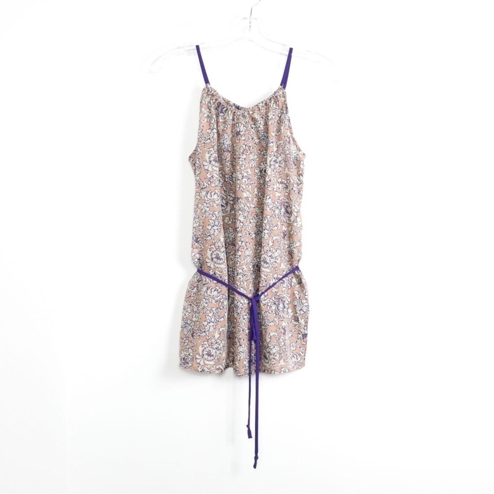 NWT new Loft petite scarf print floral loose fit tunic top silky S ditsy boho